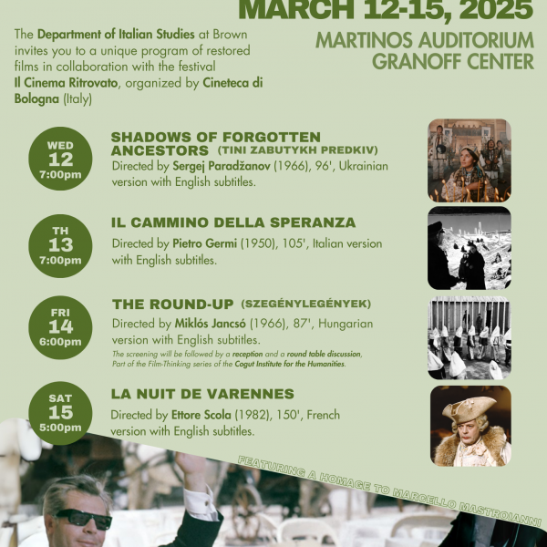 Cinema Ritrovato on Tour 2025 program