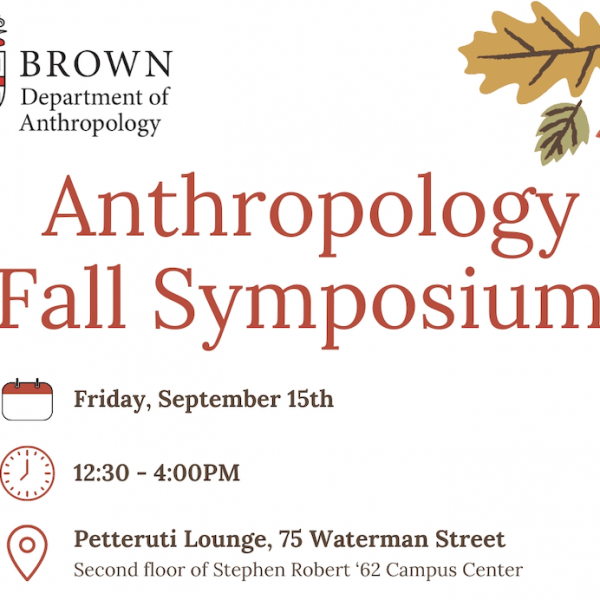 Anthropology Fall 2023 Symposium 