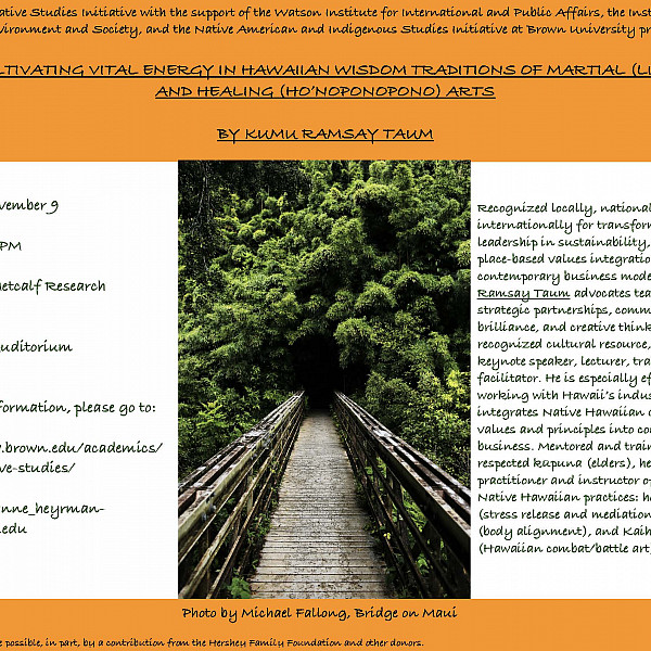 Kumu Ramsay Taum Lecture