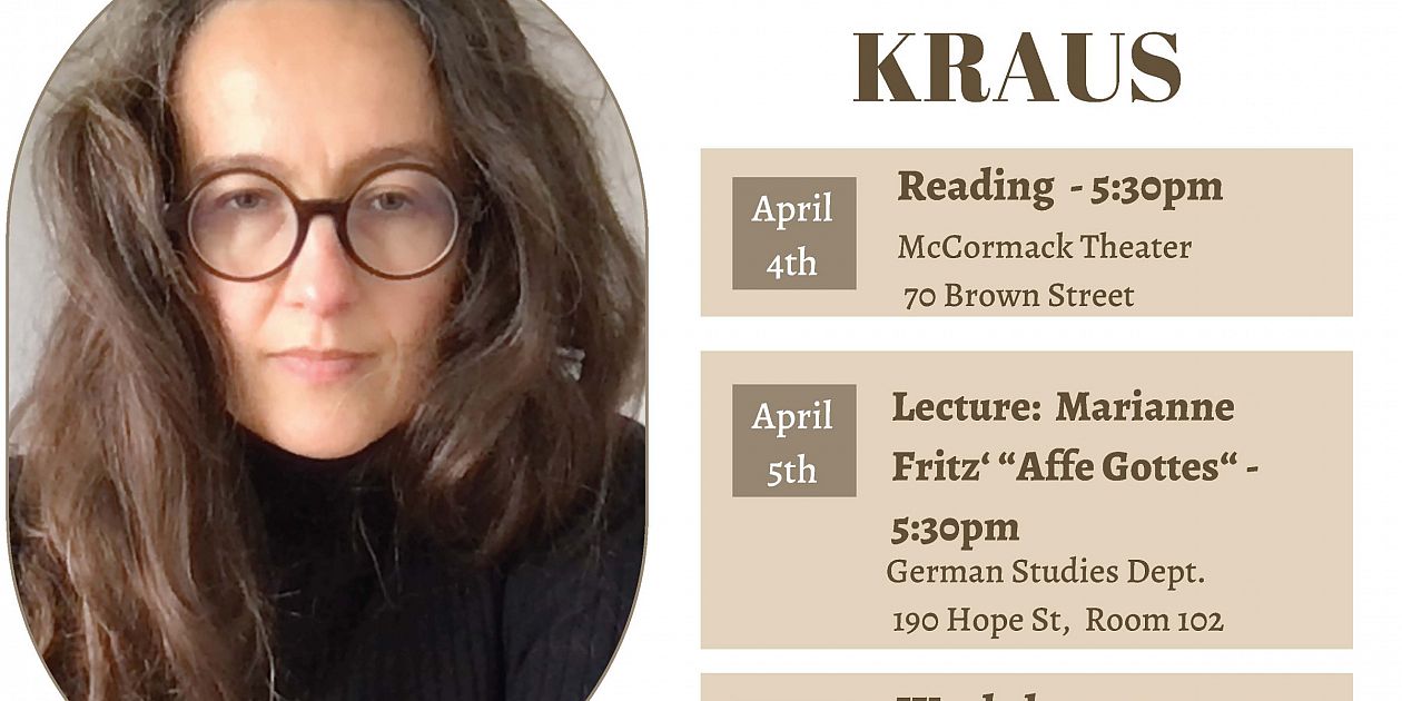 Reading, Lecture and by Poet Dagmara Kraus Events Brown