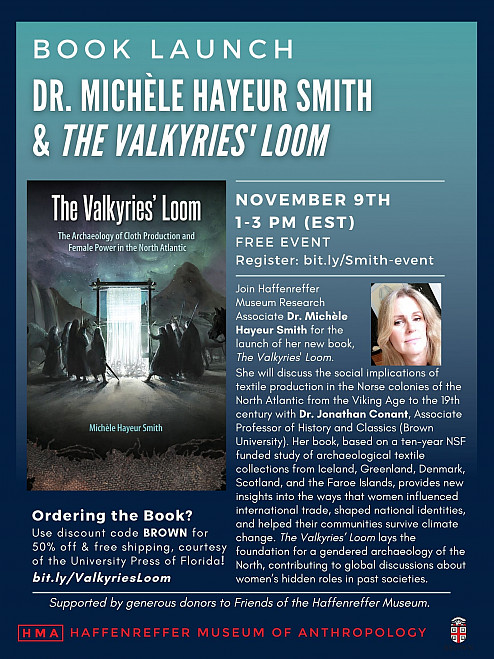 (Event poster) Book Launch: Dr. Michèle Hayeur Smith & ﻿The Valkyries' Loom 