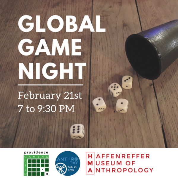 Global Game Night; February 21st 7-9:30 PM