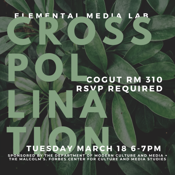 Close up image of plant leaves with text overlay. 