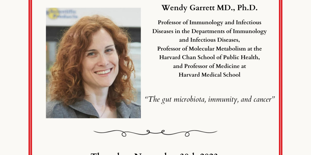 MMI Fall Seminar: Wendy Garrett MD., Ph.D. | Events | Brown University
