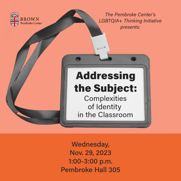 Addressing the Subject