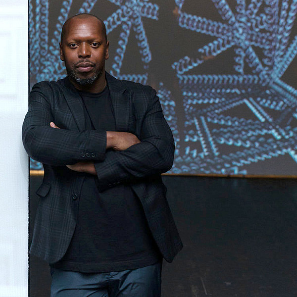 SAN FRANCISCO, CA - June 6 - Rashaad Newsome attends Headlands Art Auction for Benefitting Headlands Center for the Arts 2018 on June 6th 2018 at Festival Pavilion, Fort Mason Center for Arts and Culture Landmark Building in San Francisco, CA (Photo - Devlin Shand for Drew Altizer Photography)